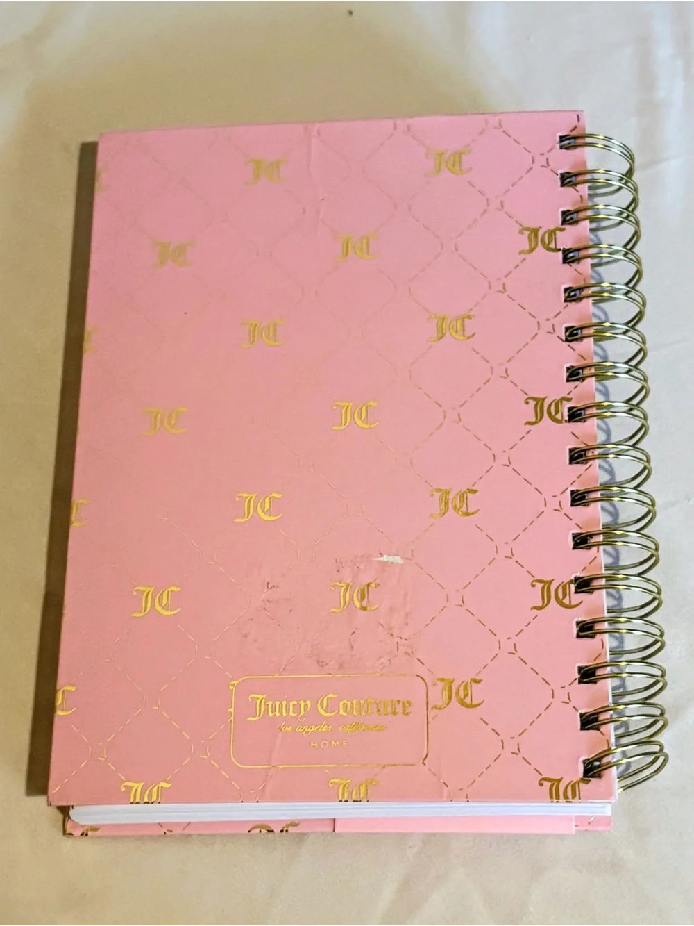 Juicy Couture Home Spiral Journal + 2 Heart Pens